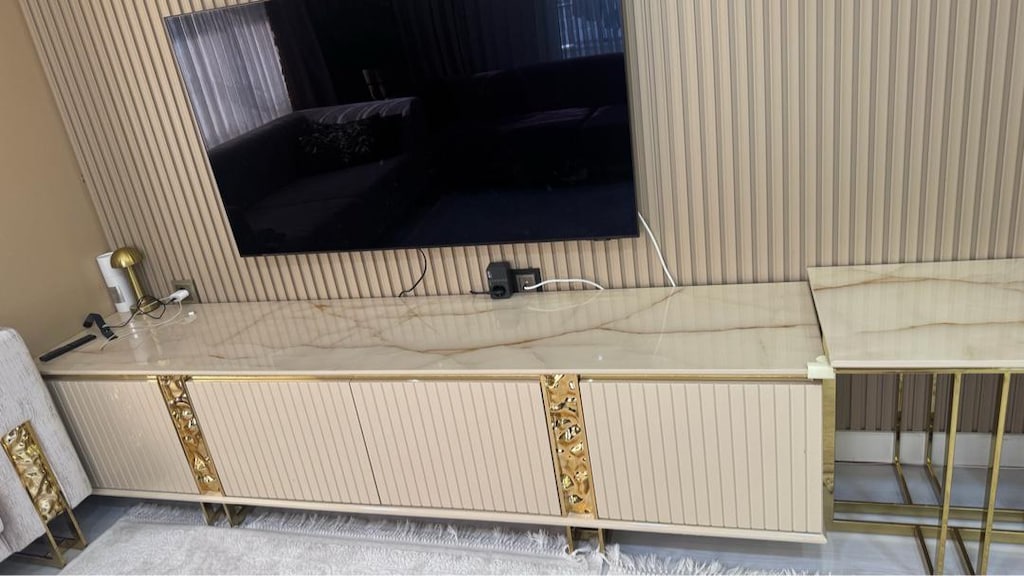 salon masa sandalye sehpa orta sehpa ve Tv ünitesi takımı - 6