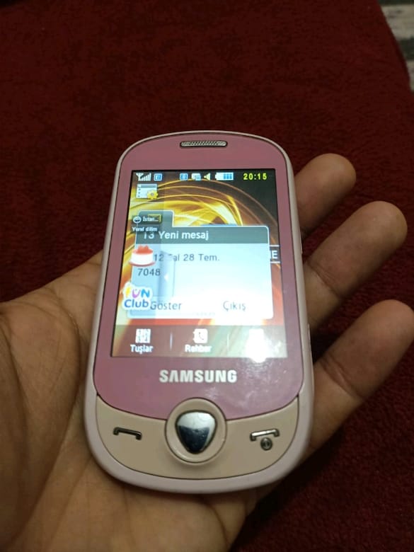 Samsung c3510 mini dokunmatik telefon Pembe - 6