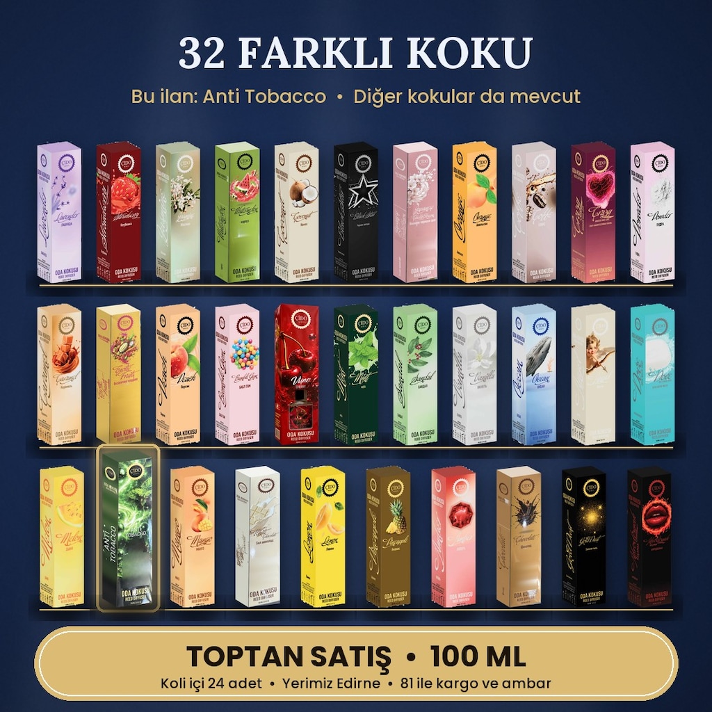 ÇİDO MİRİS 100ML ANTİ TOBACCO ODA KOKUSU TOPTAN 24'LÜ KOLİ - 3