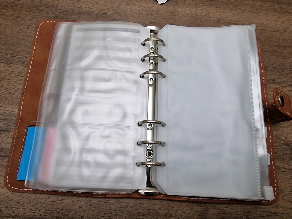 A6 PU Deri Bütçe Planlayıcı Ajanda & Nakit Birikim Seti - 5