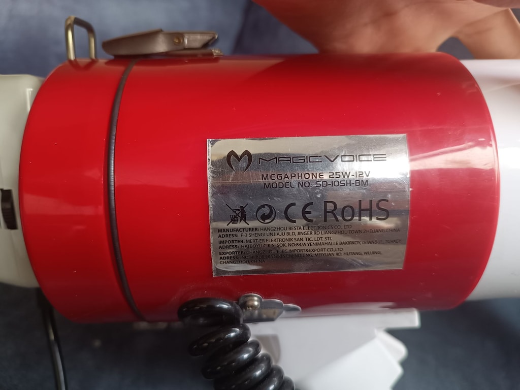 Magicvoice 25W Mikrofonlu ve Sirenli Megafon (SD-10SH-B) - 7