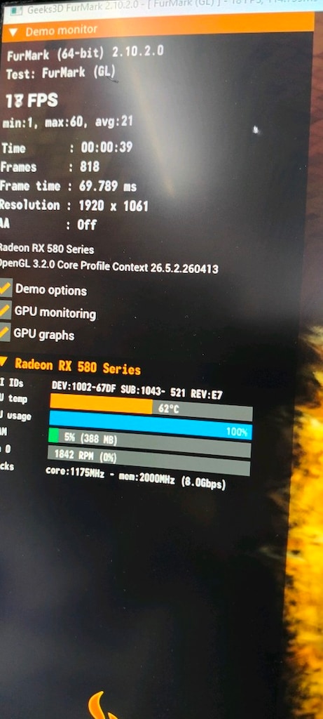 ASUS RX580 OC DUAL 8 GB. DDR5 256 BİT - 7