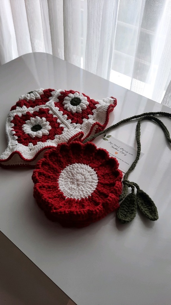 kız bebek çanta sapka set - 2