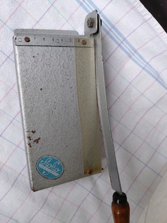 Flofto marka Alman malı antika fotoğraf giyotini - 7