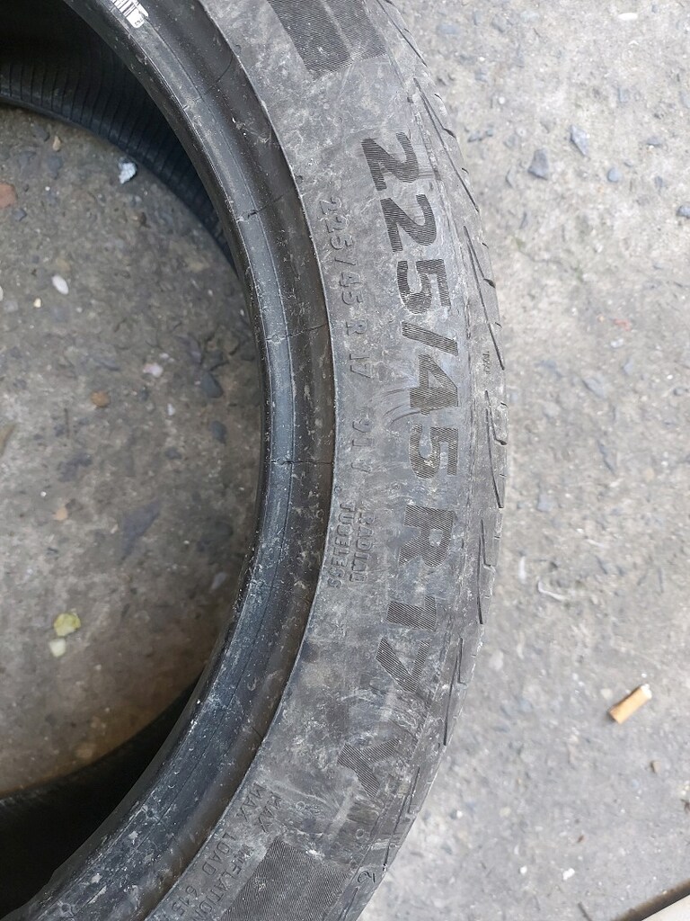 225x45xR17 4 adet continental lastik yer güngören - 2