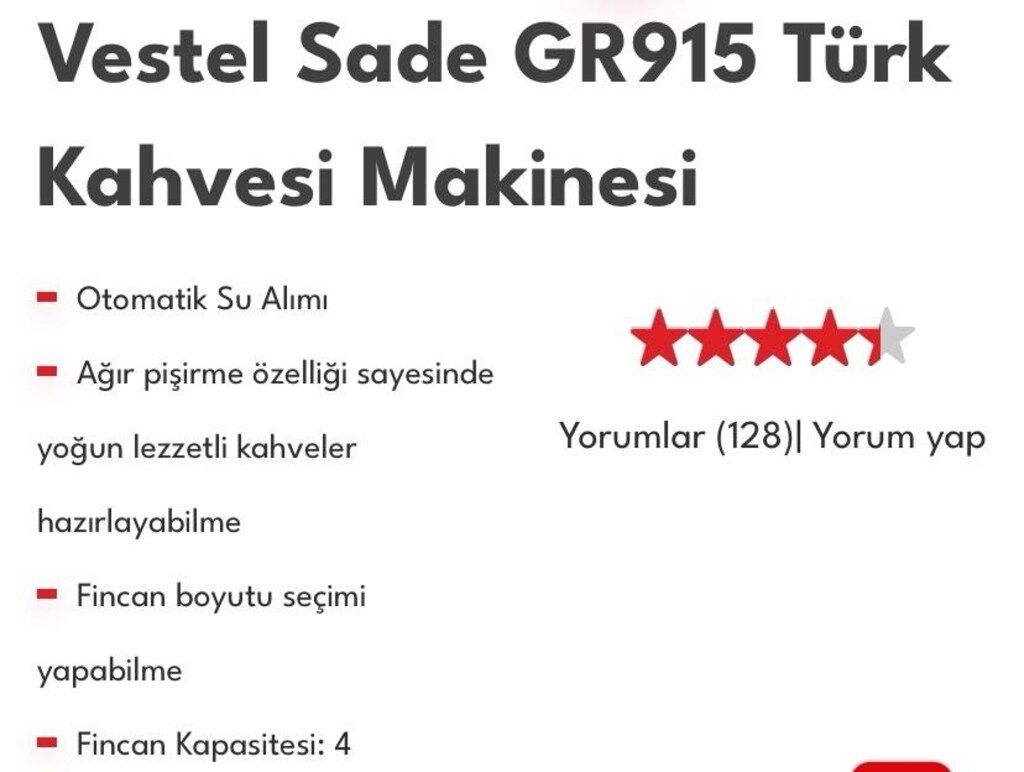 Vestel kahve makinasi - 4