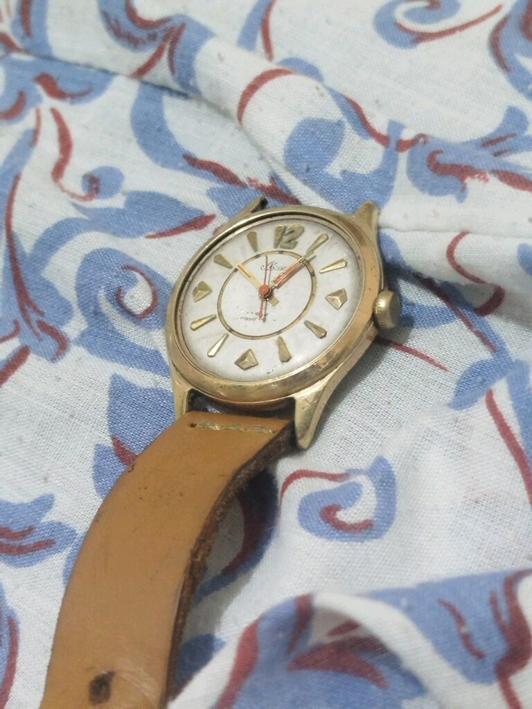 flea antika kurmalı altın saat - 14