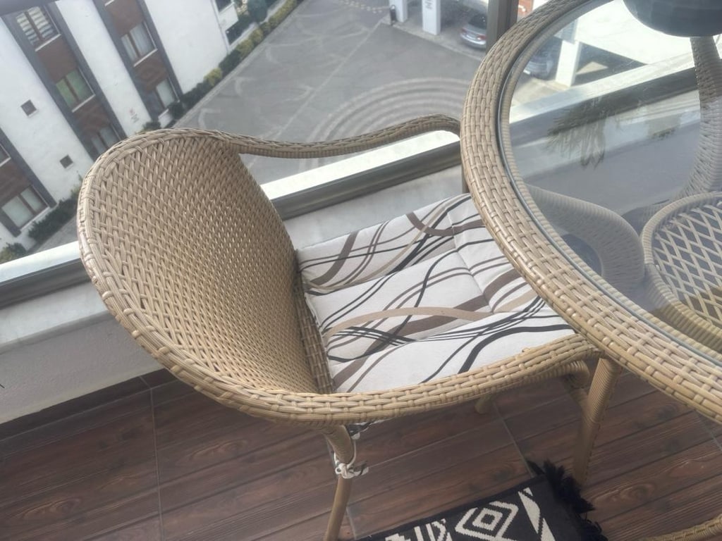 bellona örgü rattan bahçe balkon takımı - 4