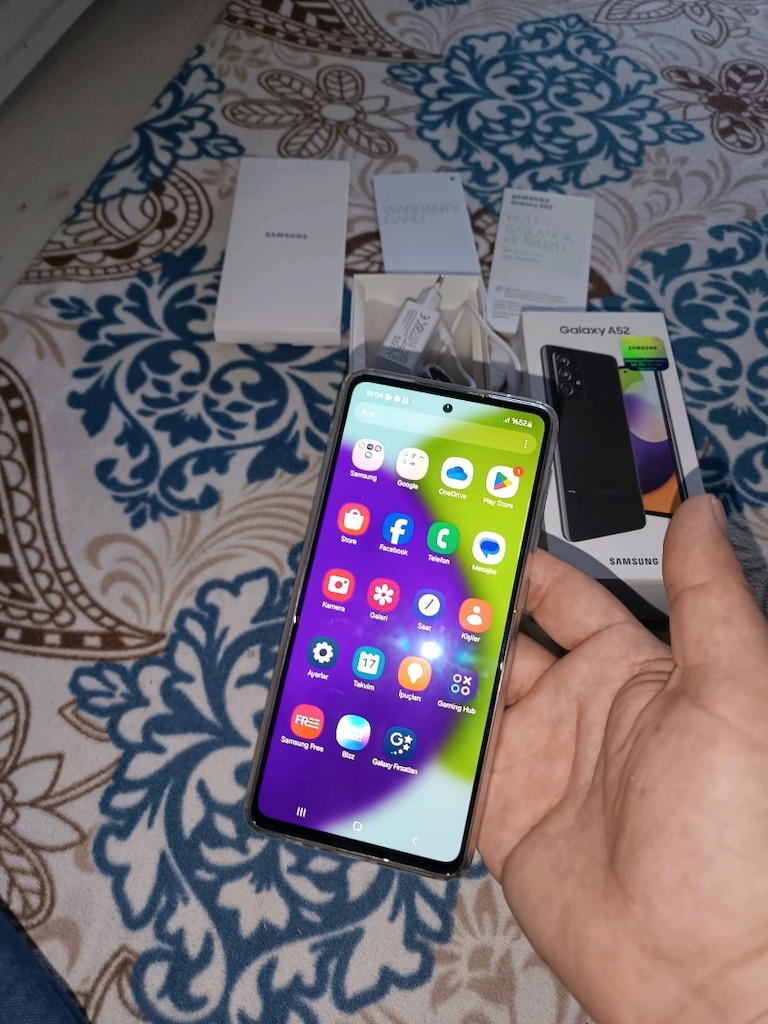 samsung a52 128gb hafiza 8gb ram yurtiçi cihazı ciftsimli NFC var - 10