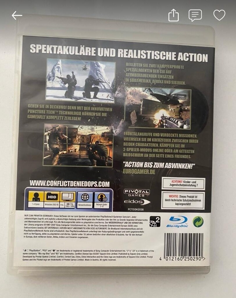 Conflict Denied Ops Ps3 oyun Almanca - 3