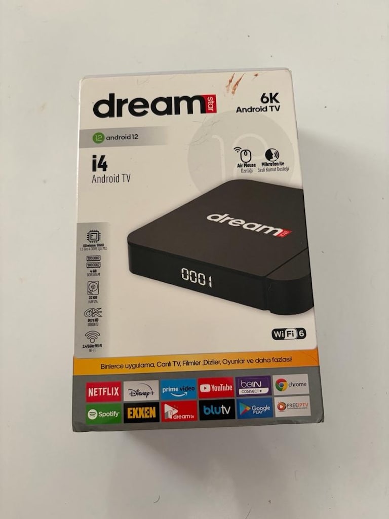 Dreamstar i4 Android TV Box 4GB RAM 32GB Hafıza Wi-Fi 6 Sorunsuz - 4