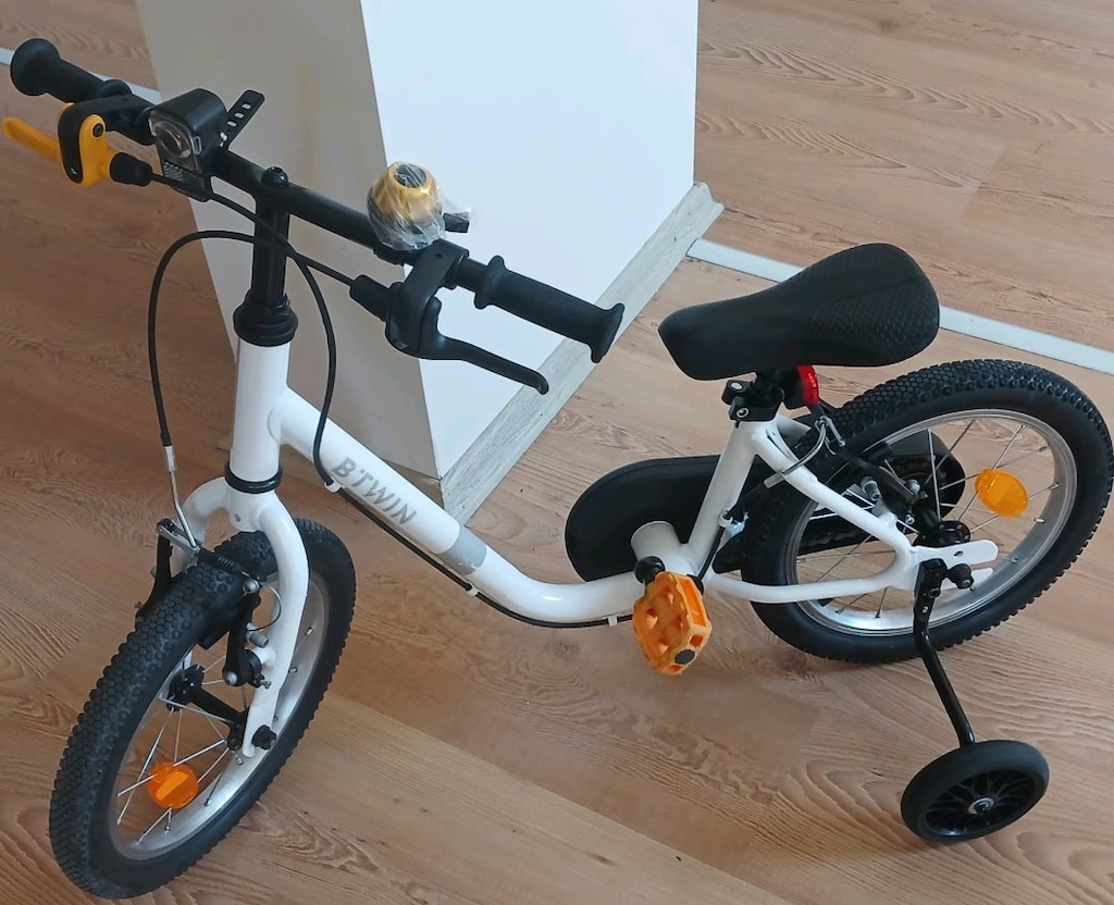 Btwin Discover 100 14 İnç Jant 3-5 Yaş Beyaz Çocuk Bisikleti YENİ GİBİ - 2