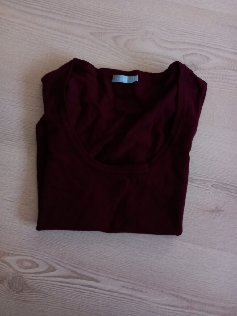 S beden triko bordo bluz yeni ürün - 3