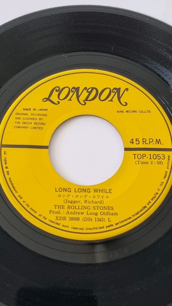 1966 Paint it Black Rolling Stones 45 lik Plak - 6