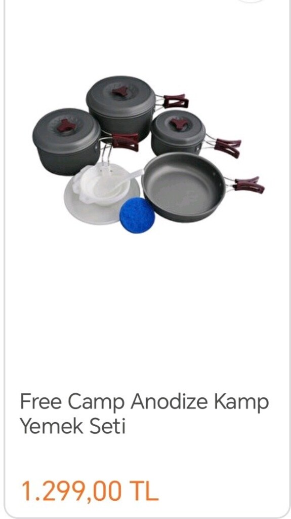 Kamp yemek seti - 2