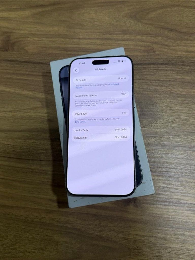 İPHONE 16 PRO MAX 256GB NATUREL TİTANYUM PİL SAĞLIĞI 86 YD - 7