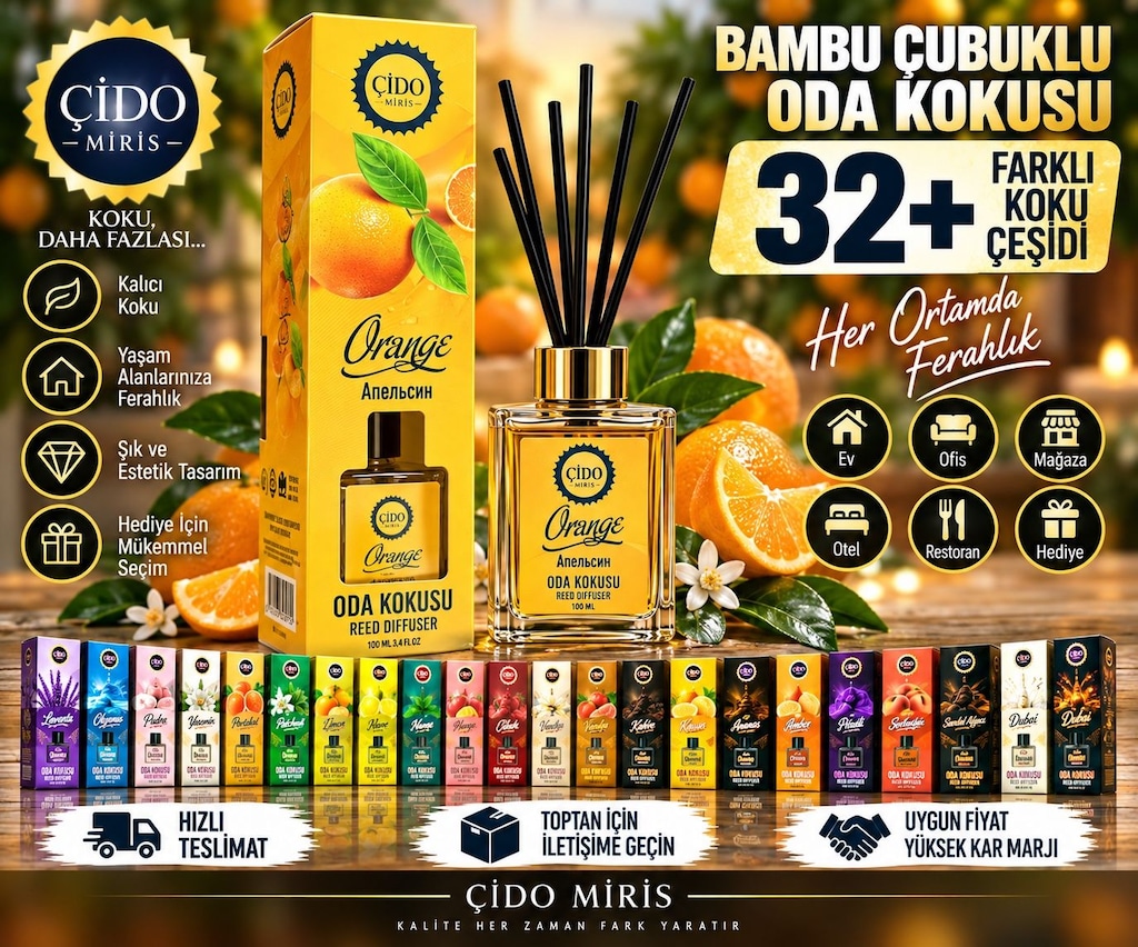 (AÇIKLAMAYI OKU) ÇİDO MİRİS PORTAKAL ODA KOKUSU 100ML