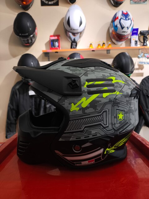 SWAY FULLFACE CROSS KASK 726X TOKYO GRİ/SARI