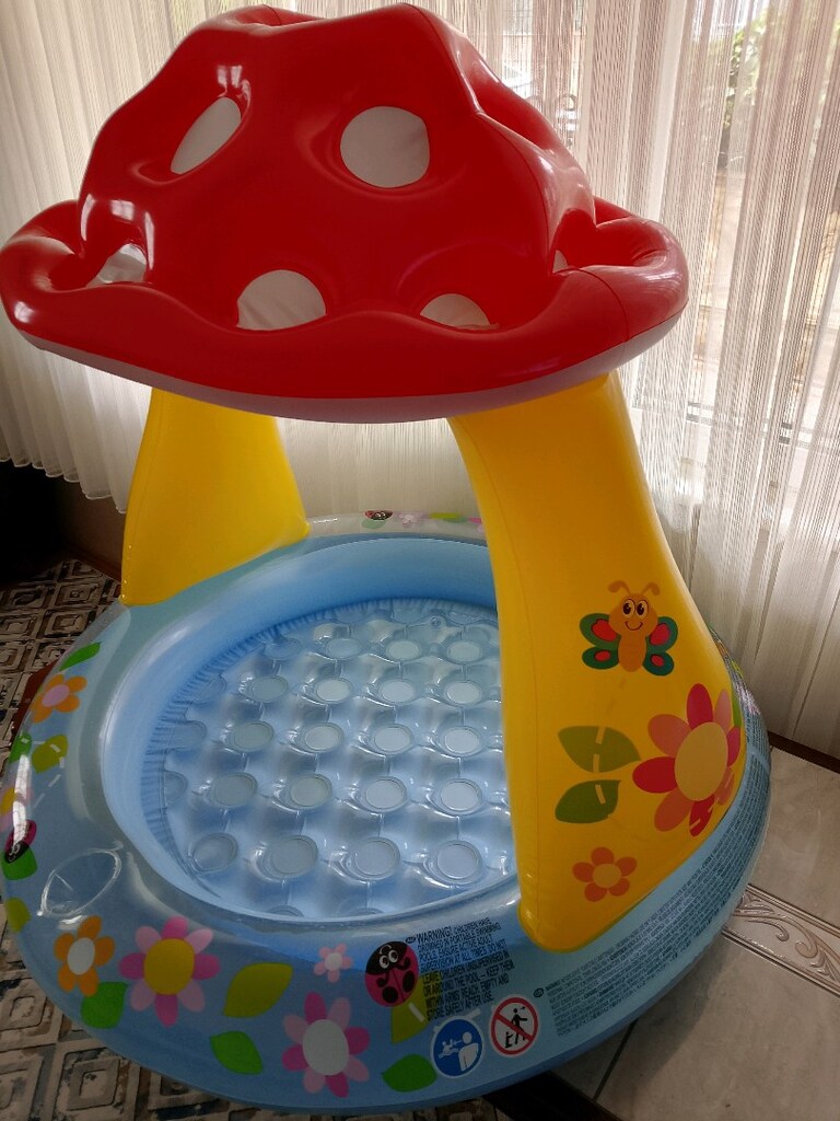 Gölgelikli şişme bebek havuzu - 2
