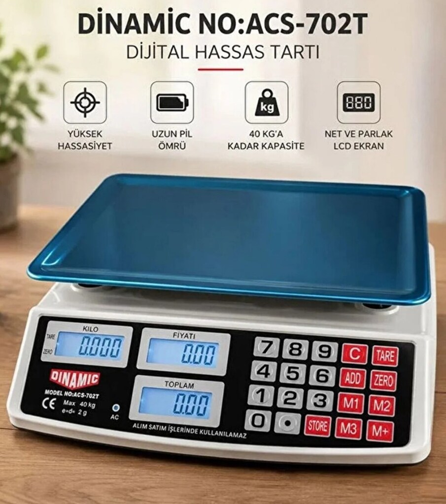 40 KG DİJİTAL TERAZİ ŞARJLI - 2