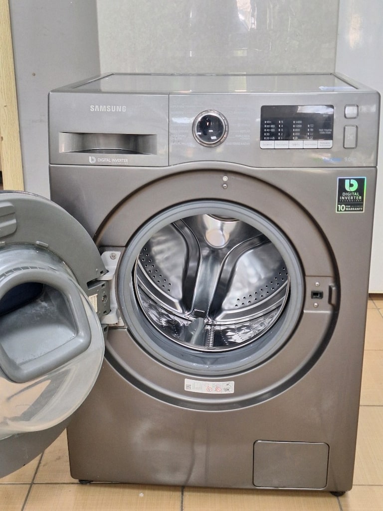 Inox yeni model Samsung 9kg çamaşır makinesi sessiz enverter motor - 3