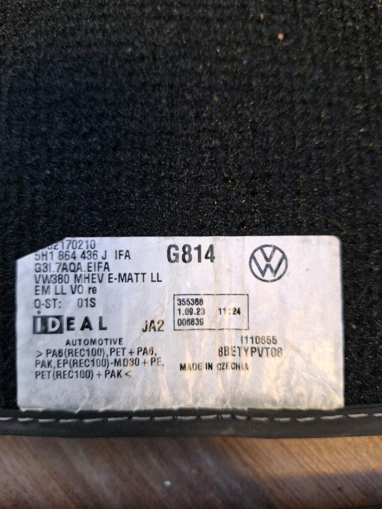 Golf 8/8.5orjinal halı paspas takımı - 4