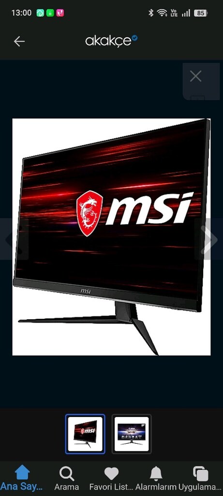 MSİ CURVED 27 İNCH 165 HZ. TEMİZ - 18