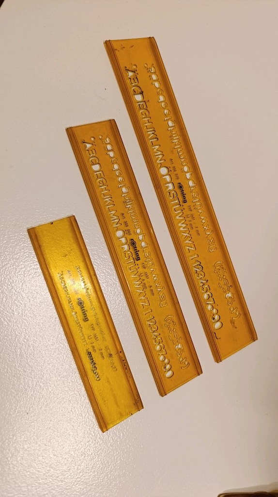 Rotring yazı cetveli - 2