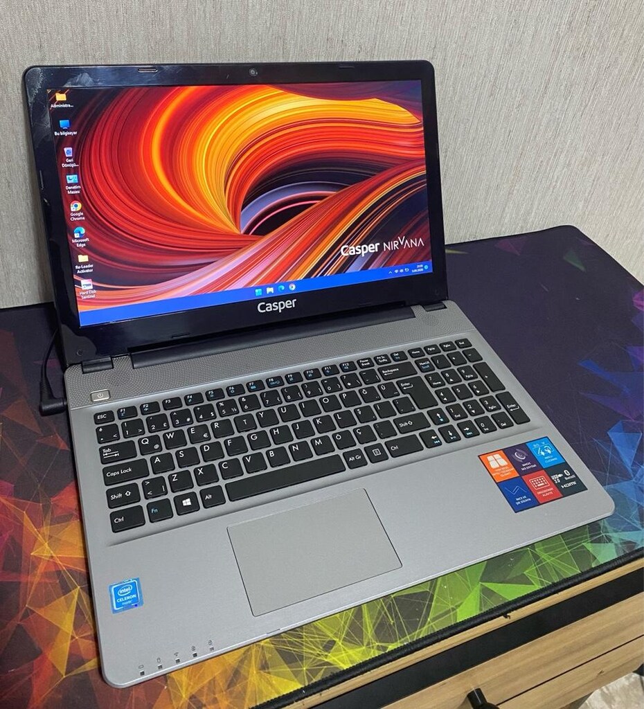 CASPER-8GB RAM-120GB SSD-YENİ NESİL-SLİM SILVER-ORİJİNAL W11-LAPTOP - 2