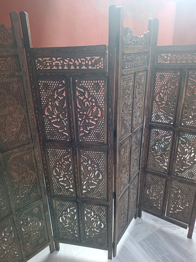 Ahşap Paravan / Ahşap Oymalı Paravan - 10