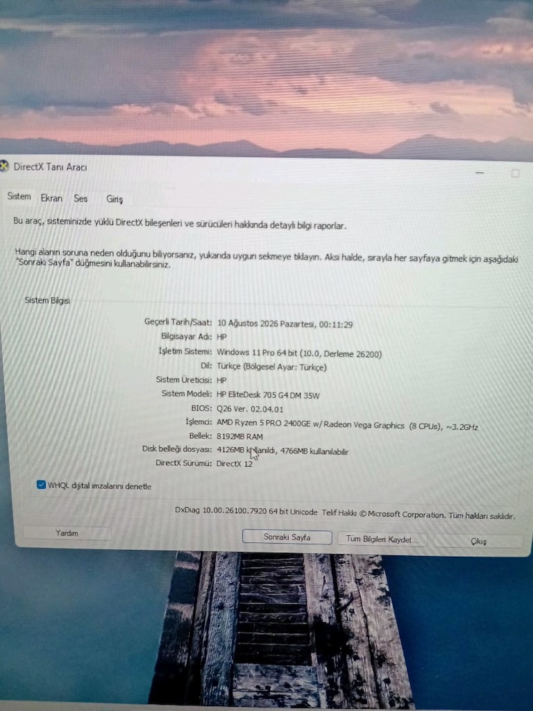 HP ELITEDESK 705 G4 | RYZEN 5 PRO | 8 GB RAM | 500 GB SSD | TAM SET - 6