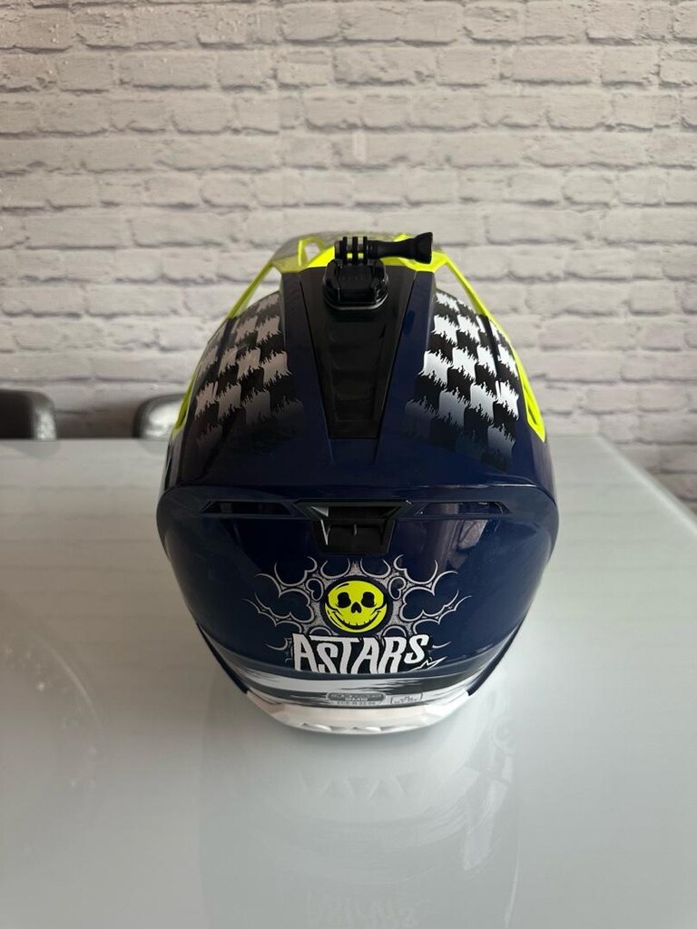 Alpinestars S-M5 Rash – Night Navy / Yellow Fluo Glossy, M (57–58 cm) - 4