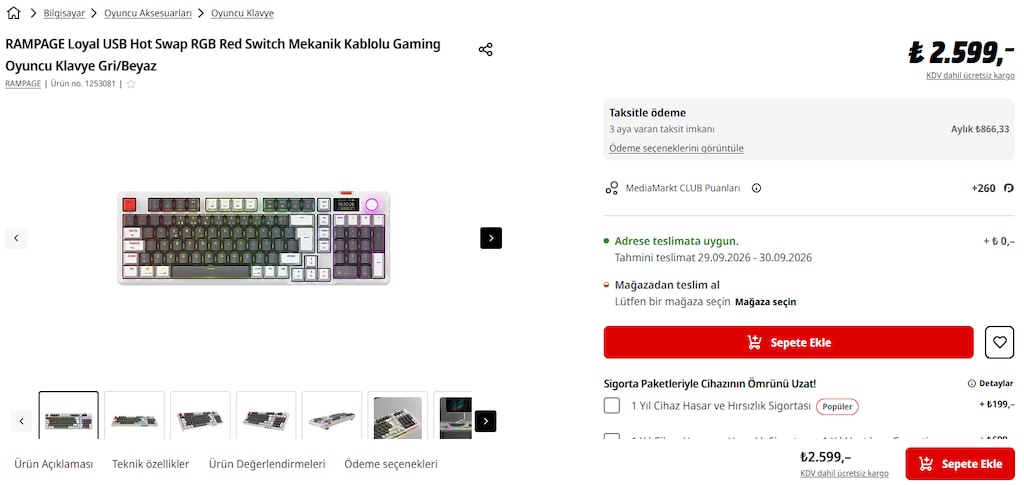 KUTULU FATURALI GARANTİLİ 5 PARÇA GAMING OYUNCU SETİ - 3