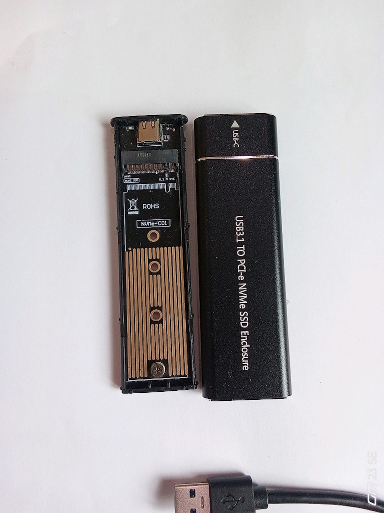 m.2 nvme SSD to USB Harddisk kutusu - 2