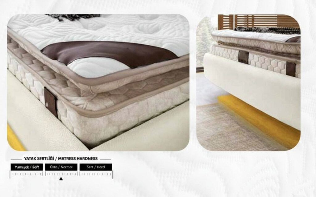 Sıfır , LED Aydınlatmalı Modern Karyola / Baza - Aytaşı - 10