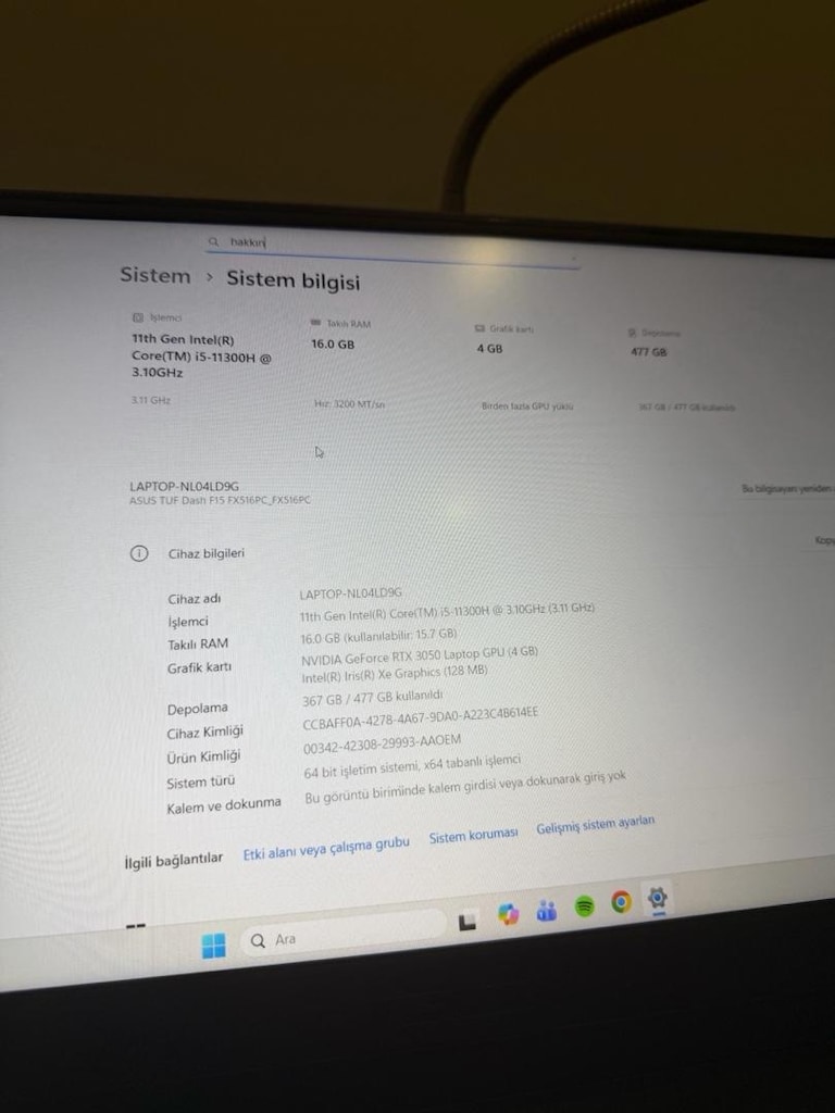 Asus TUF Gaming Laptop - 6