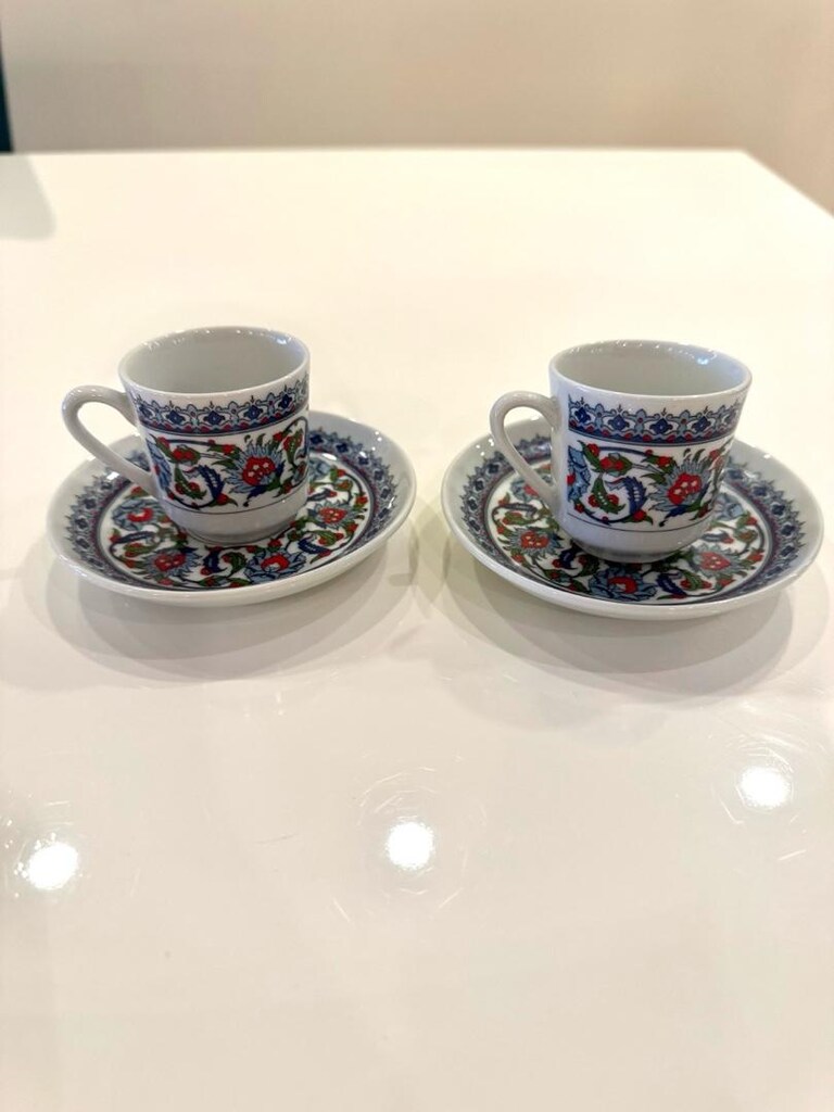 Yeni 2 kişilik güral porselen kahve fincanı - 2