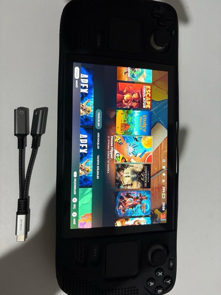 HAZIR SET FULL AKSESUARLI & KILIFLI STEAM DECK 64 GB LCD SET + 256 GB - 5