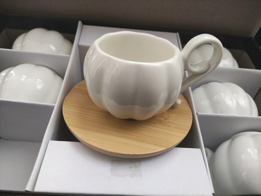 Bambu Fincan Takımı Bambu Tabak Fincan - 5