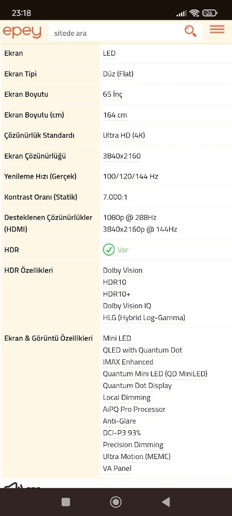 TCL 65Q6C Ultra HD (4K) TV MİNİ LED DAHA UYGUNU YOK - 3