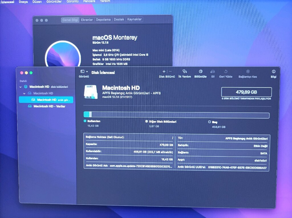 Apple Mac mini latte 2014 core i5 - 3