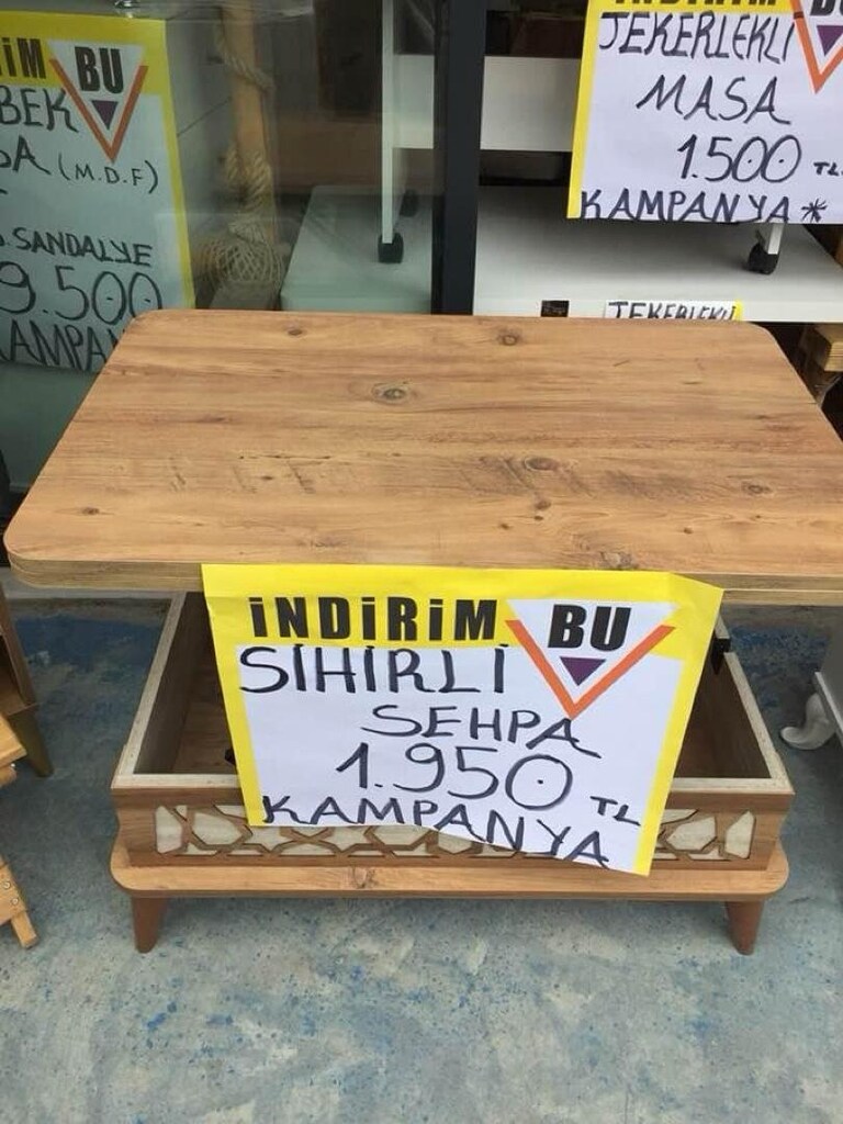 SIFIR SİHİRLİ SEHPA - 8