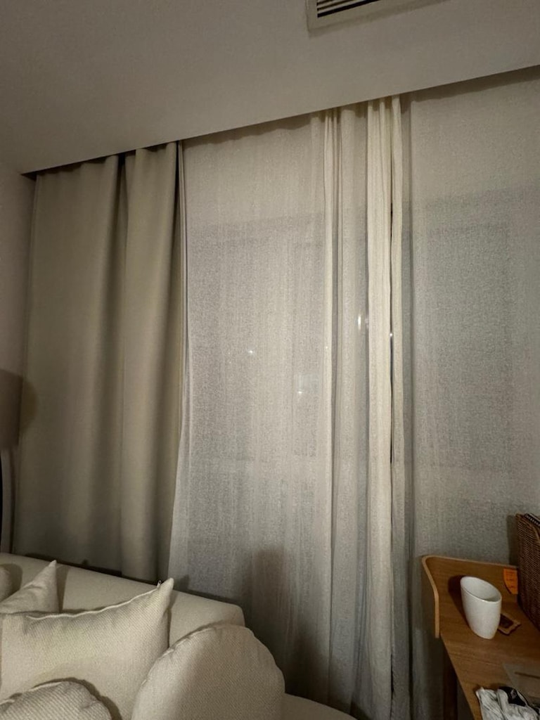 Ikea 4 Adet Krem Keten Tül Perde - 3