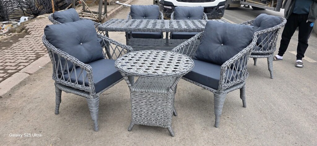 İki Kişilik Rattan Balkon Takımı, Rattan Bahçe Mobilyası KAPIDA ÖDEME - 11