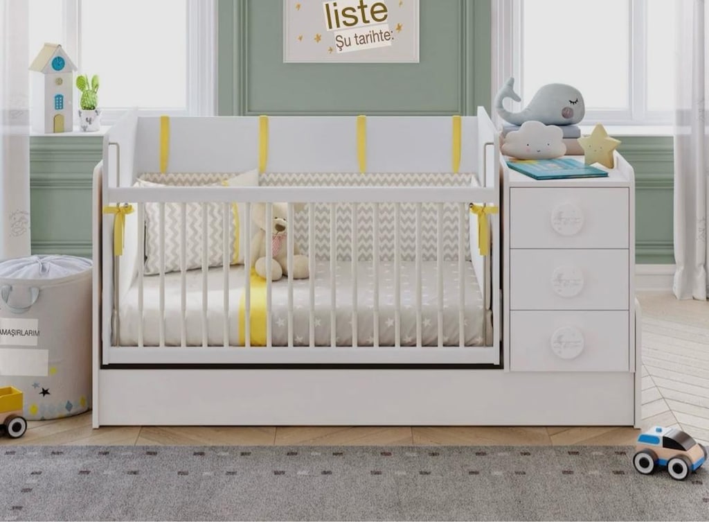 ÇİLEK MOBİLYA ÇOCUK ODASI AYARLANABİLİR BEBEK ÇOCUK ODASI İKİZ - 6