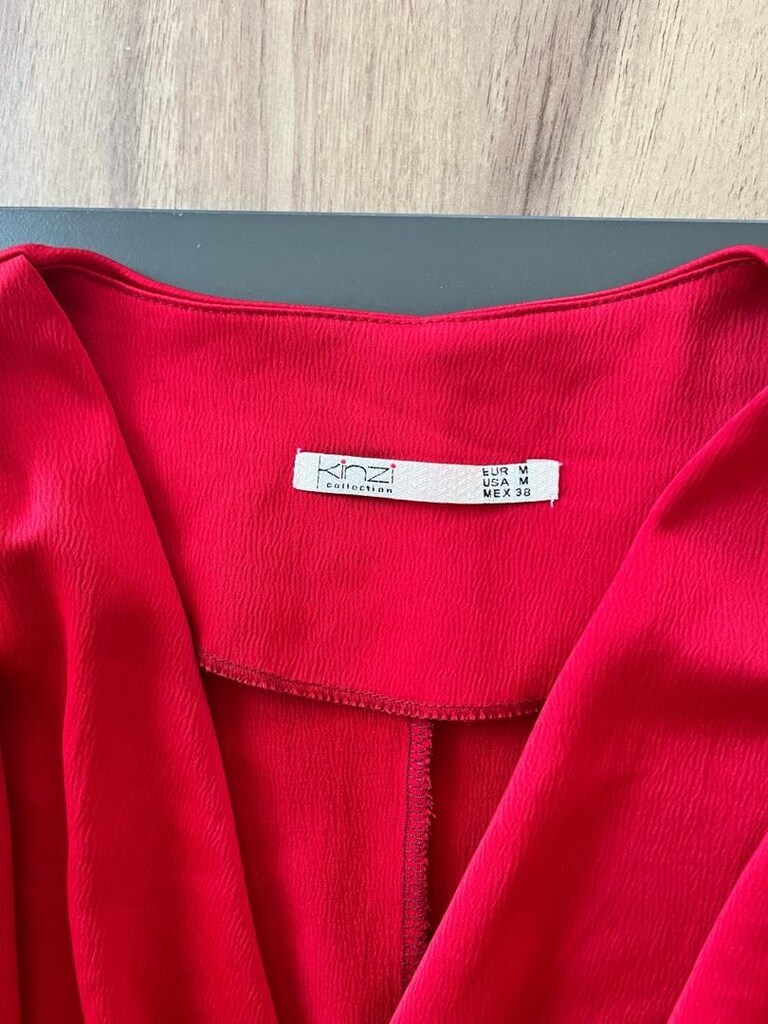 Çok şık kruvaze saten bluz - 4