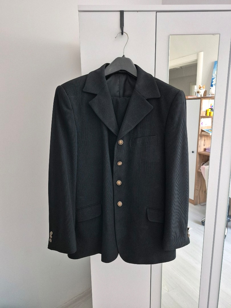 Kontlar The Kont's Retro Vintage Klasik Siyah Takım Elbise 48