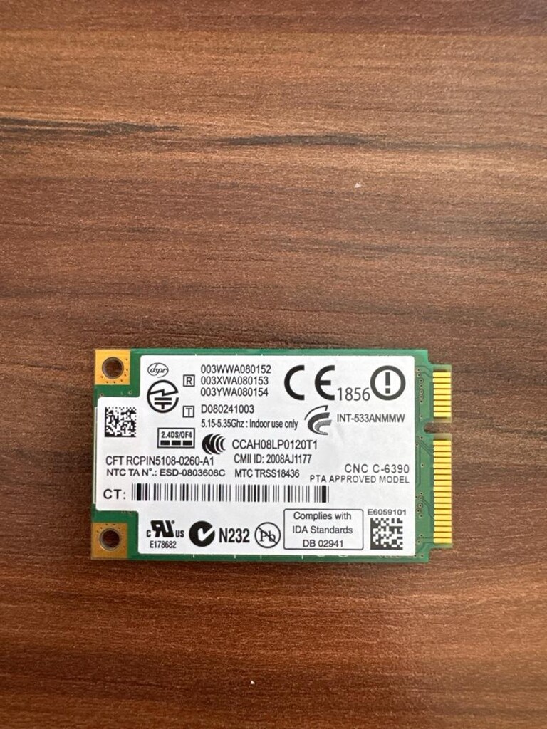 intel wifi kart notebook için - 2