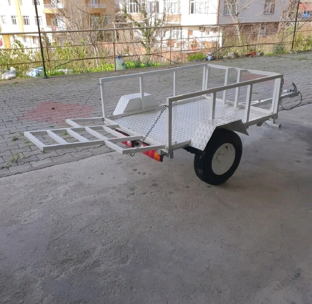 O1 Belgeli Motosiklet Taşıma Römorku - 5