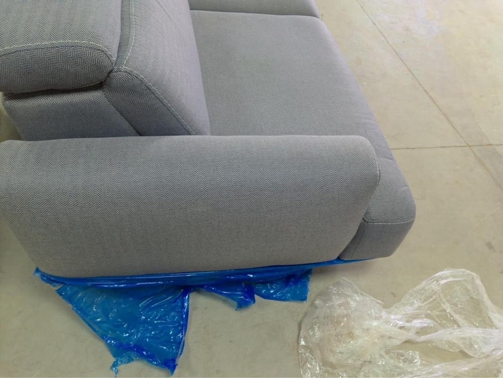 Gri Renk Modern Keten Dokulu 3’lü Kanepe / Koltuk - 3